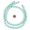 TheBeadChest Pistachio Green Oval Natural Wood Beads (15x10mm): Organic Eco-Friendly Wooden Bead Strand for DIY Jewelry, Crafts, Necklace and Bracelet Making